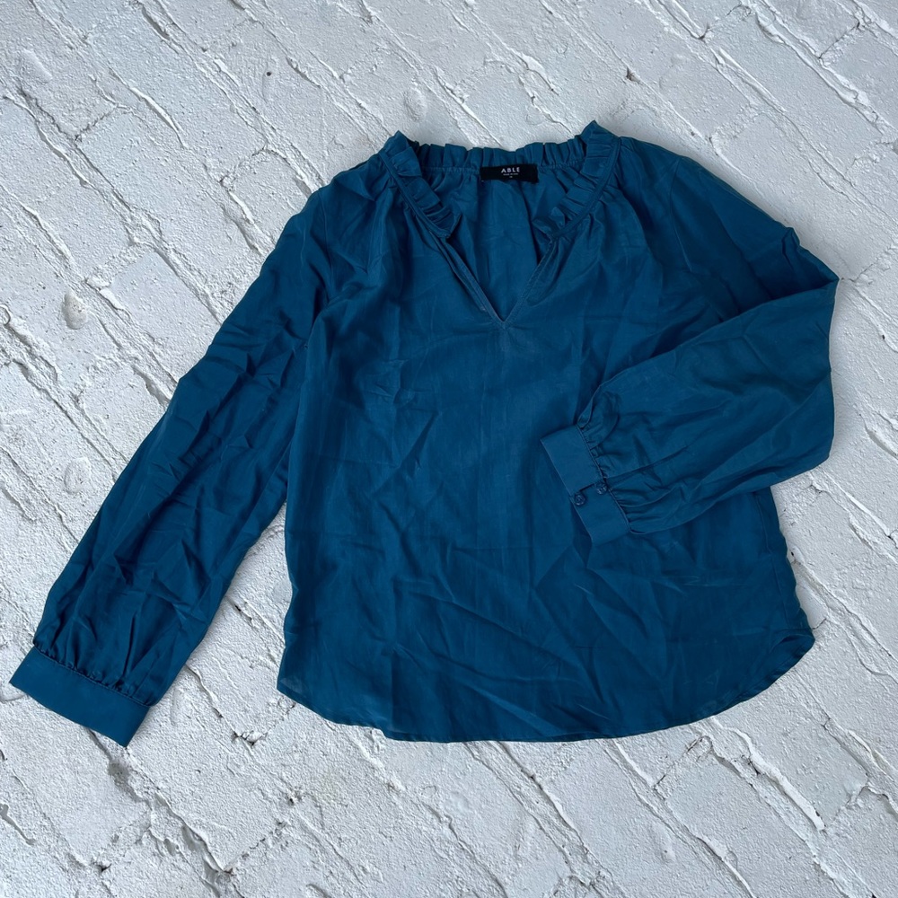 ABLE ruffled blouse